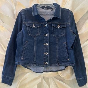 Du Jour Peplum Denim Jacket